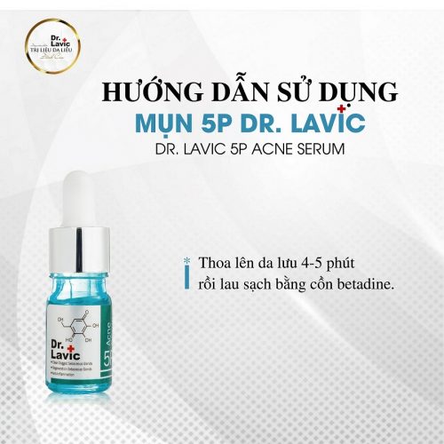 Cách dùng Dr.Lavic 5p Acne Serum