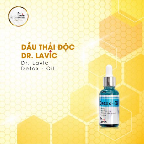 Dr.Lavic Detox oil giúp phục hồi da nhanh chóng, giảm sưng viêm với bệnh viêm nang lông