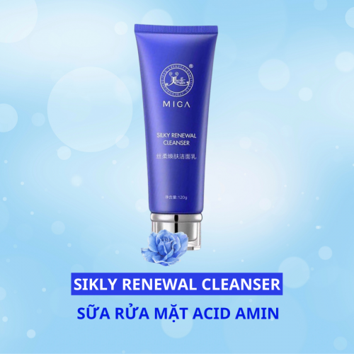 Sữa rửa mặt MIGA - MIGA Sikly Renewal Cleanser là sản phẩm làm sạch và cung cấp độ ẩm cho da nhờ thành phần đặc biệt chiết suất từ thiên nhiên
