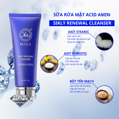 Sữa rửa mặt MIGA - MIGA Sikly Renewal Cleanser