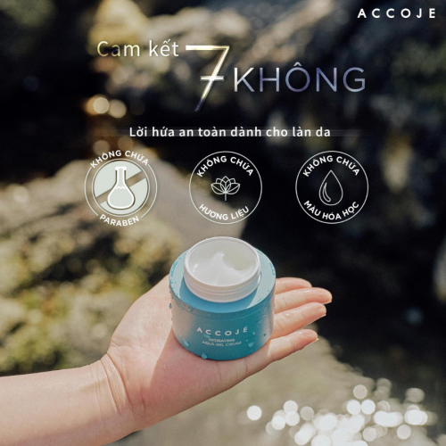 Accoje Hydrating Aqua Gel Cream – Kem Dưỡng Cấp Ẩm Accoje giúp cung cấp lượng nước dồi dào cho làn da khô