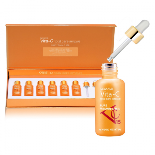 Newland Vita-C Total Care Ampule phù hợp cho da nhạy cảm, có thể dùng sau các phương pháp điều trị như laser, lăn kim để kích thích lớp da mới khỏe đẹp hơn