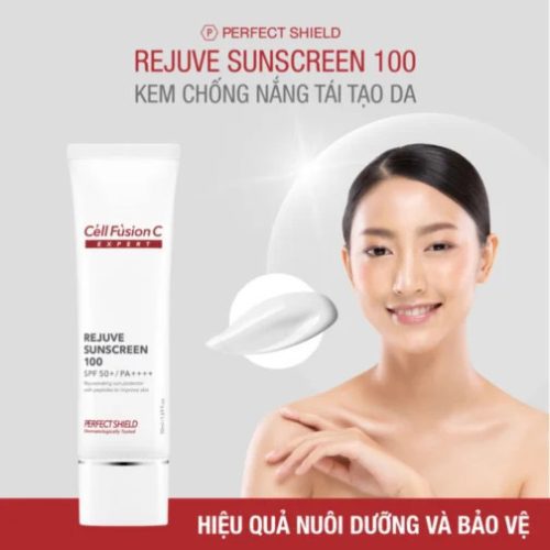 Cell Fusion C Expert - Kem chống nắng bảo vệ, phục hồi da tổn thương Rejuve Sunscreen 100 SPF50+, PA++++