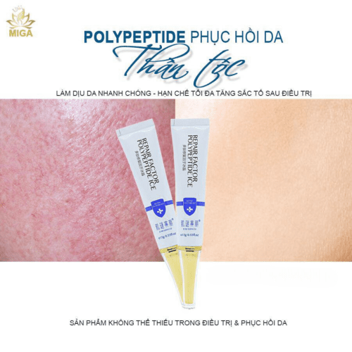 Repair Factor Polypeptide Ice MIGA – Polypeptide Phục Hồi Sắc Tố Da MIGA gồm hục hồi, tái tạo da, chống sẹo, liền vết thương