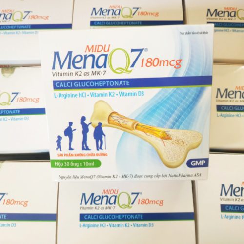 Midu MenaQ7 180mcg hỗ trợ giảm tình trạng mất xương, xốp xương giúp hệ xương răng chắc khỏe