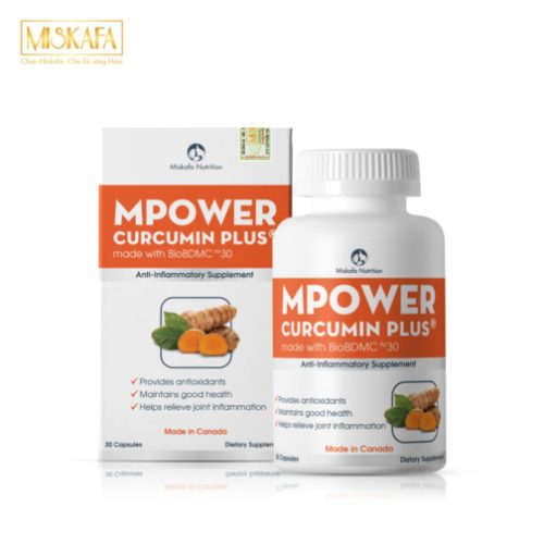 Mpower Curcumin Plus giúp khả năng chống oxy hóa vượt trội gấp 125 lần curcumin thông thường.